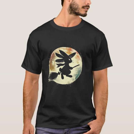 Bunny Witch Creepy Niedlich Rabbit Hexenlov T-Shirt (Vorderseite)