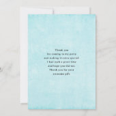 Bunny with a Garland of Roses Cute Dankeskarte (Rückseite)