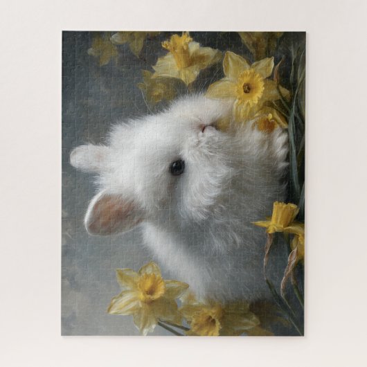 Bunny with Daffodils  Puzzle (Vertikal)