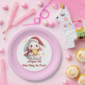 Bunny with Star Cookie Pappteller (Party)