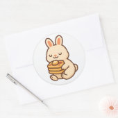 Bunny With Waffles – Cute Animal Sticker (Umschlag)