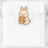 Bunny With Waffles – Cute Animal Sticker (Tasche)