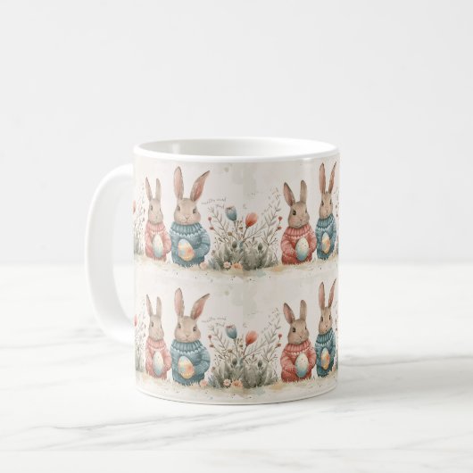 Bunny Wonderland Cups: Springtime Joy Kaffeetasse (Vorderseite Links)