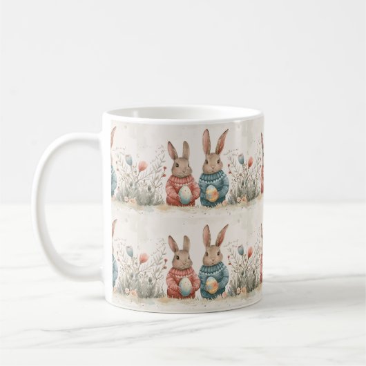 Bunny Wonderland Cups: Springtime Joy Kaffeetasse (Links)