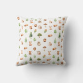 Bunny Woodland Animals Pattern Baby Boy Kinderzimm Kissen (Rückseite)