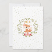 Bunny Woodland Wild Einladung zum Geburtstag (Rückseite)