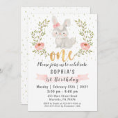 Bunny Woodland Wild Einladung zum Geburtstag (Vorne/Hinten)