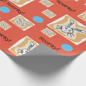 Bunny Wrapping Paper Geschenkpapier (Ecke)
