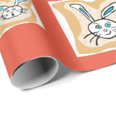 Bunny Wrapping Paper Geschenkpapier (Rolleneckpunkt)