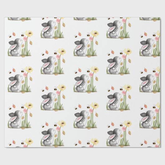 Bunny Wrapping Paper Geschenkpapier (Flach)