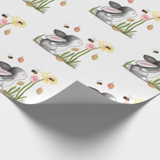 Bunny Wrapping Paper Geschenkpapier (Ecke)