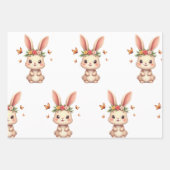 Bunny Wrapping Paper Geschenkpapier Set (Vorderseite 3)