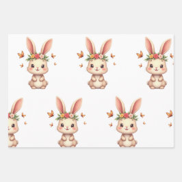 Bunny Wrapping Paper Geschenkpapier Set