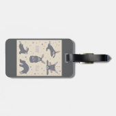 Bunny Yoga Poses Funny Rabbit Gepäckanhänger (Rückseite horizontal)