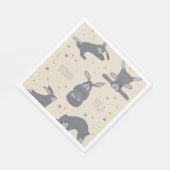 Bunny Yoga Serviette (Ecke)