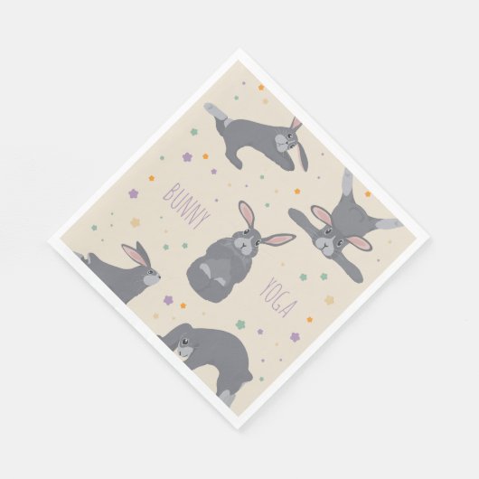 Bunny Yoga Serviette (Ecke)