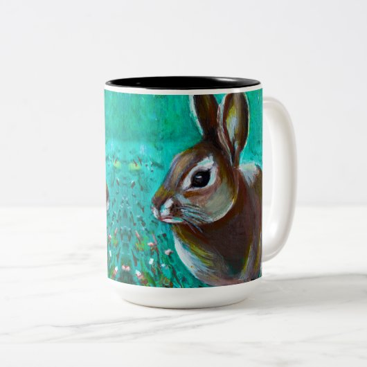 Bunny Zweifarbige Tasse (VorderseiteRechts)