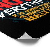 Bunnyaw kennt alles, was Funny Bunnyaw Fathers Day Poster (Ecke)