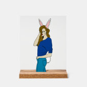 Bunnygirl Acrylschild (Vorderseite)