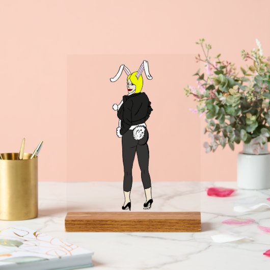 Bunnygirl Acrylschild (Hochzeit)