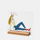 Bunnygirl Acrylschild (Winkel)