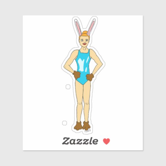 Bunnygirl Aufkleber (Blatt)