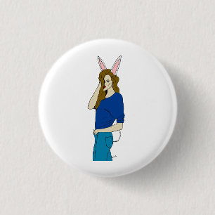 Bunnygirl Button