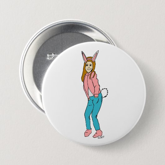 Bunnygirl Button (Vorne & Hinten)