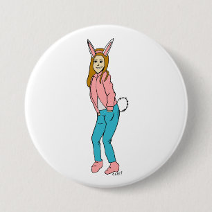 Bunnygirl Button