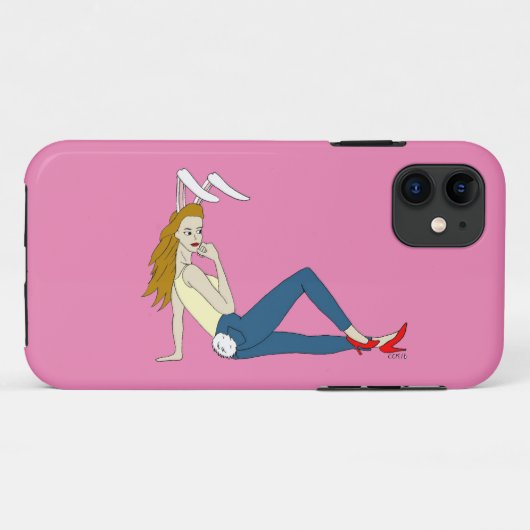 Bunnygirl Case-Mate iPhone Hülle (Rückseite (Horizontal))