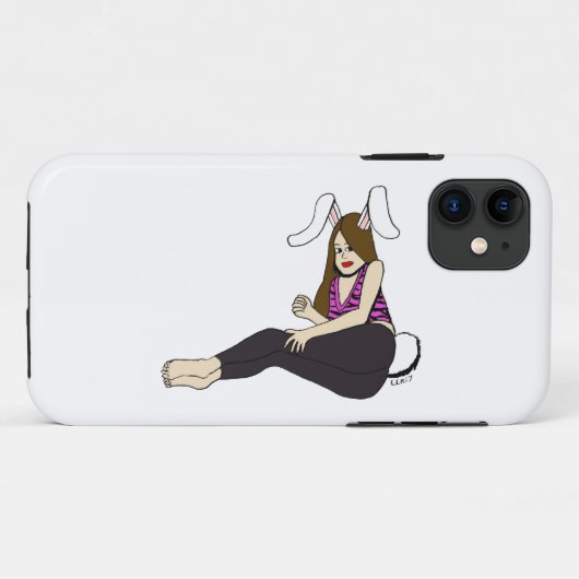 Bunnygirl Case-Mate iPhone Hülle (Rückseite (Horizontal))