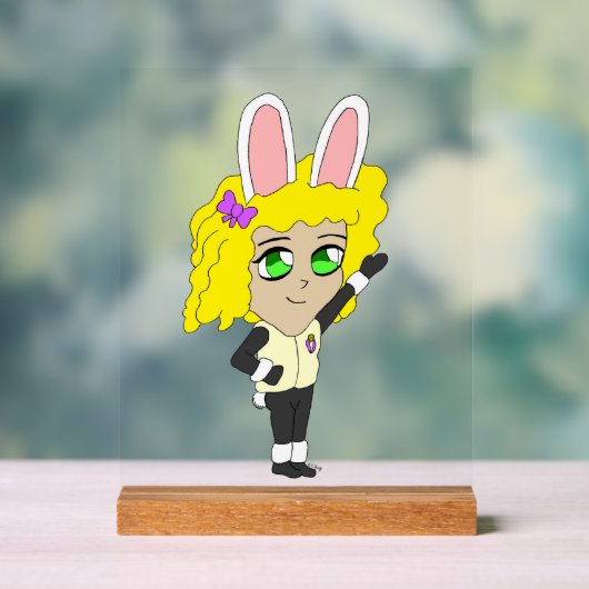 Bunnygirl chibi acrylschild (Neutral)