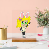 Bunnygirl chibi acrylschild (Hochzeit)