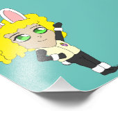 Bunnygirl chibi fotodruck (Ecke)