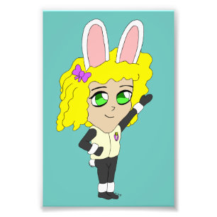 Bunnygirl chibi fotodruck