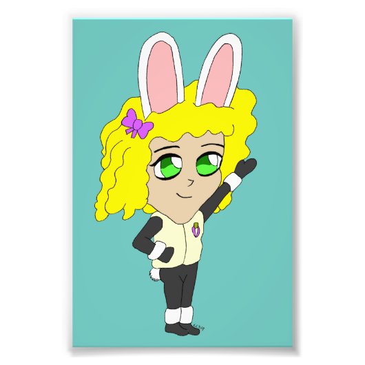 Bunnygirl chibi fotodruck (Vorne)