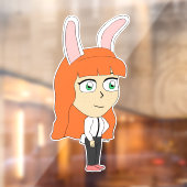 Bunnygirl Fensteraufkleber (Blatt 2)