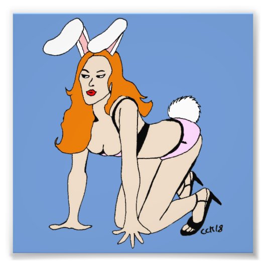 Bunnygirl Fotodruck (Vorne)