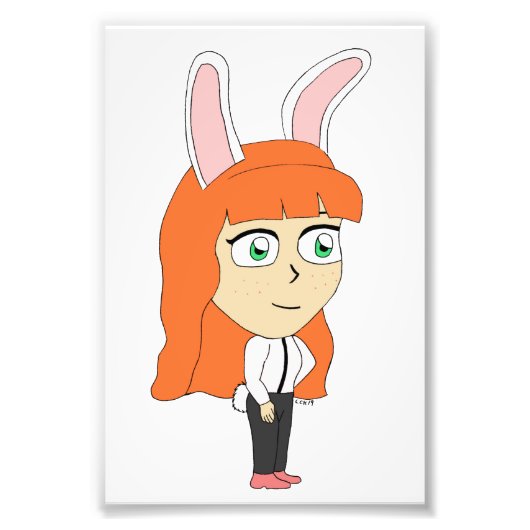 Bunnygirl Fotodruck (Vorne)