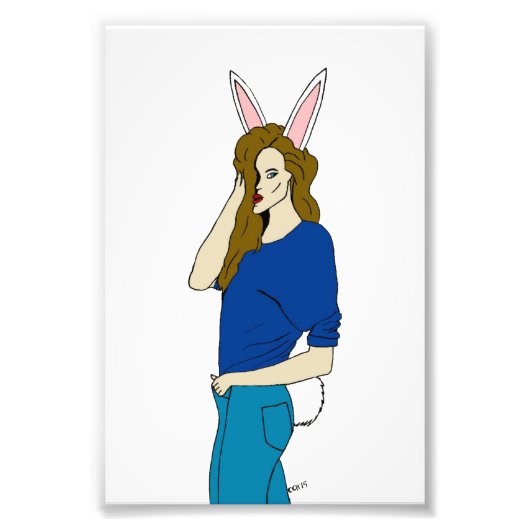 Bunnygirl Fotodruck (Vorne)
