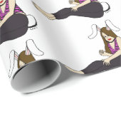 Bunnygirl Geschenkpapier (Rolleneckpunkt)