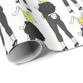 Bunnygirl Geschenkpapier (Rolleneckpunkt)
