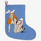 Bunnygirl Großer Weihnachtsstrumpf (Vorderseite)