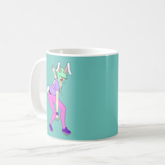Bunnygirl Kaffeetasse (Vorderseite Links)