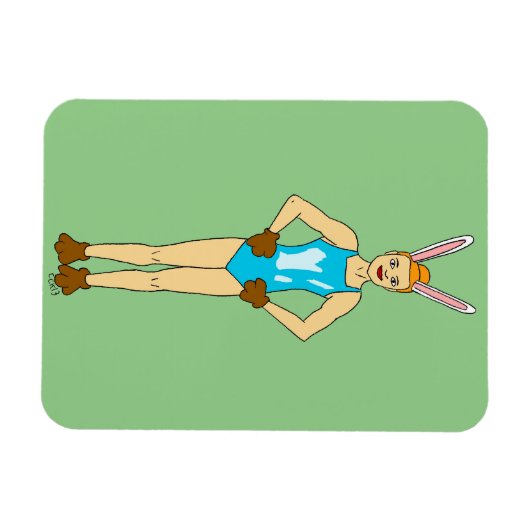 Bunnygirl Magnet (Horizontal)