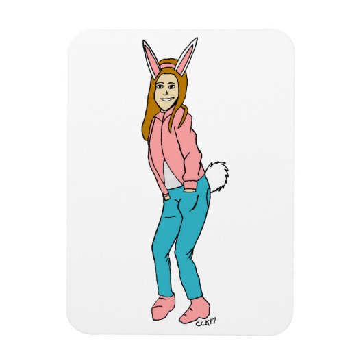 Bunnygirl Magnet (Vertikal)