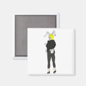 Bunnygirl Magnet (Vorderseite/Rückseite)