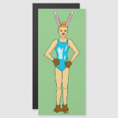 Bunnygirl Magnetkarte (Vorne/Hinten)