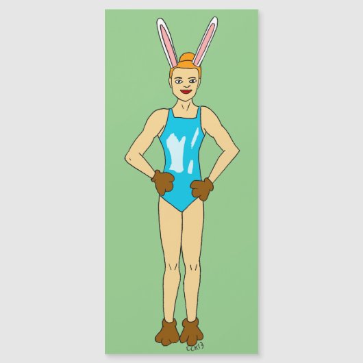 Bunnygirl Magnetkarte (Vorderseite)