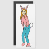 Bunnygirl Magnetkarte (Vorne/Hinten)